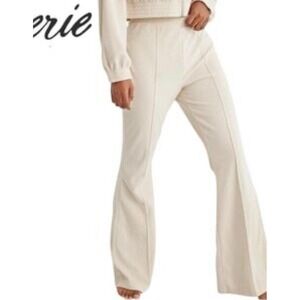 Womens Aerie Corduroy Beige Pull‎ On Flare Pants